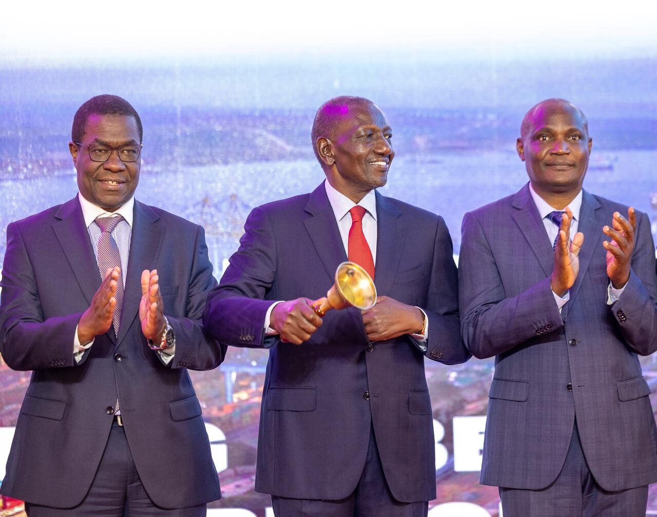 Officials at the KPC IPO bell ringing ceremony